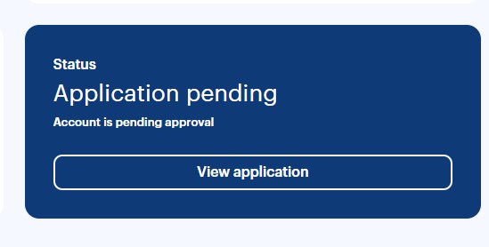 Account Pending Approval